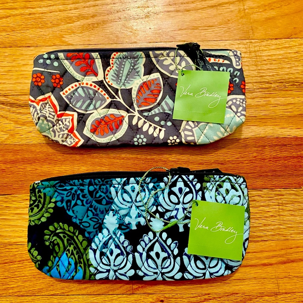 Vera Bradley Pencil and Brush Cosmetic Bag